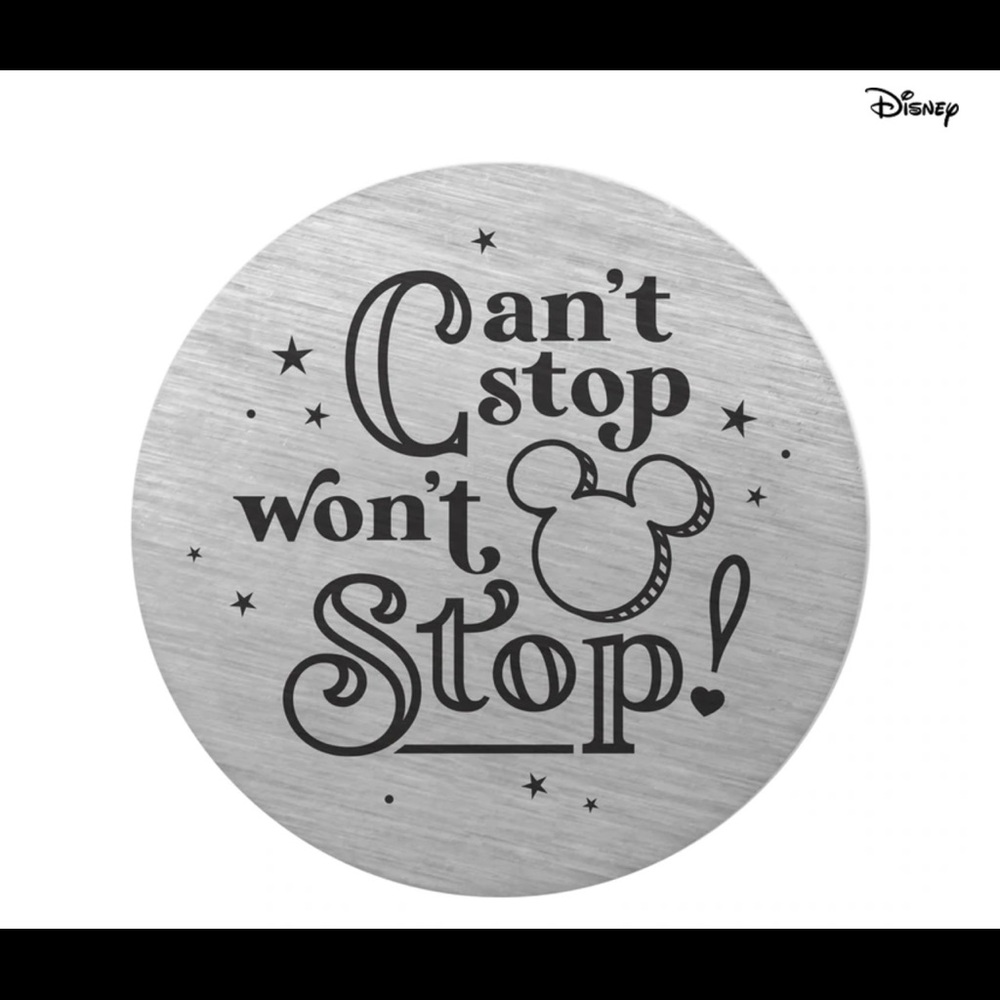 Disney "Can't Stop Won't Stop" Plate 🦉Origami Owl🦉